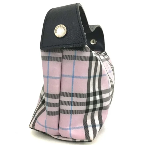 Burberry Pink Nova Check Canvas Cosmetic/Pouch Small Bag (EUC)💖💕💖 - Picture 3 of 9